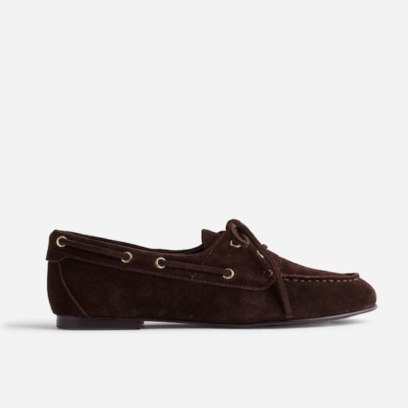 NWT Madewell The Jamie Boat Shoe in Dark Carob - Picture 2 of 11